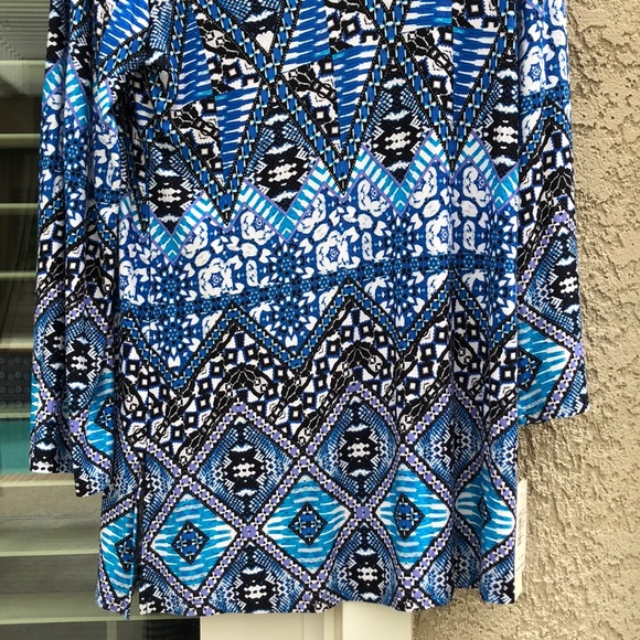 Kenneth Cole Blue Long Sleeve Top SzLG NWTS - Picture 5 of 10